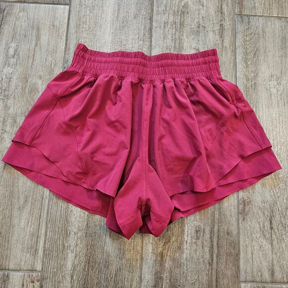 Lululemon Shake It Out Shorts Womens XS Pink Lightweight Run Athleisure - Picture 1 of 8